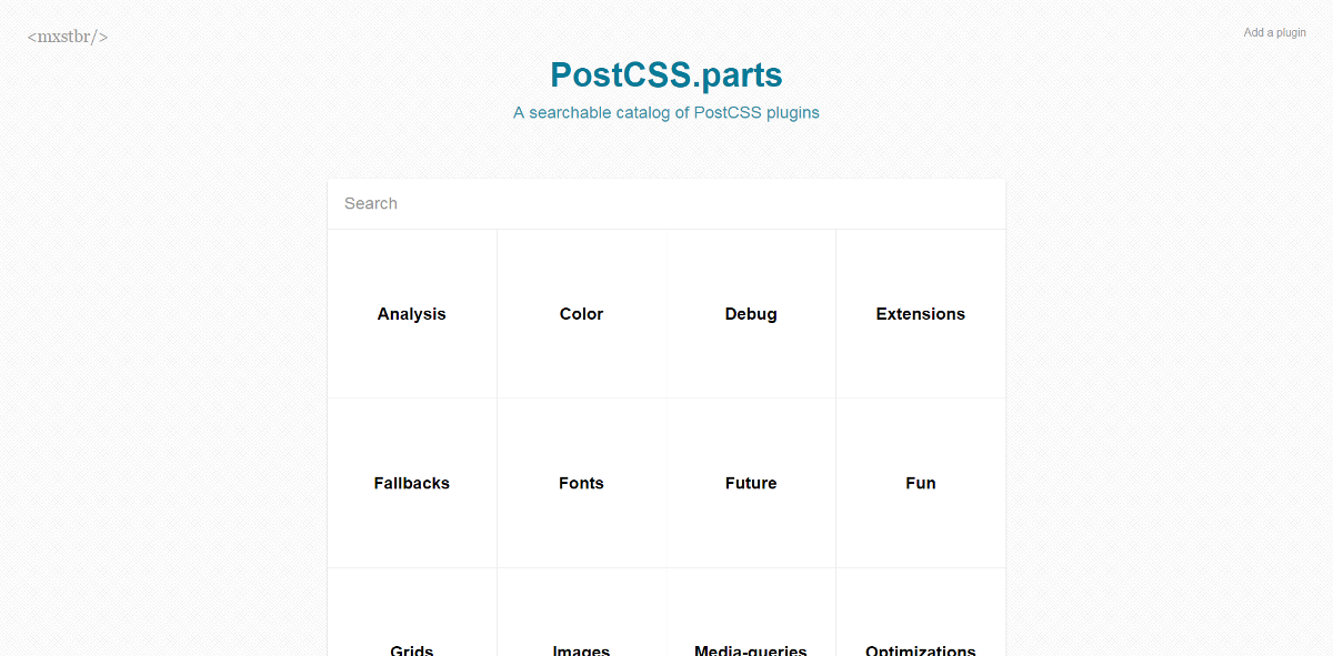 Übersicht von PostCSS-Plugins