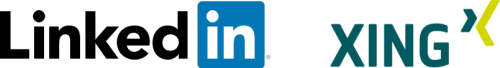 OMSAG - Wissen - Social Media Marketing Guide - Logo LinkedIn und XING